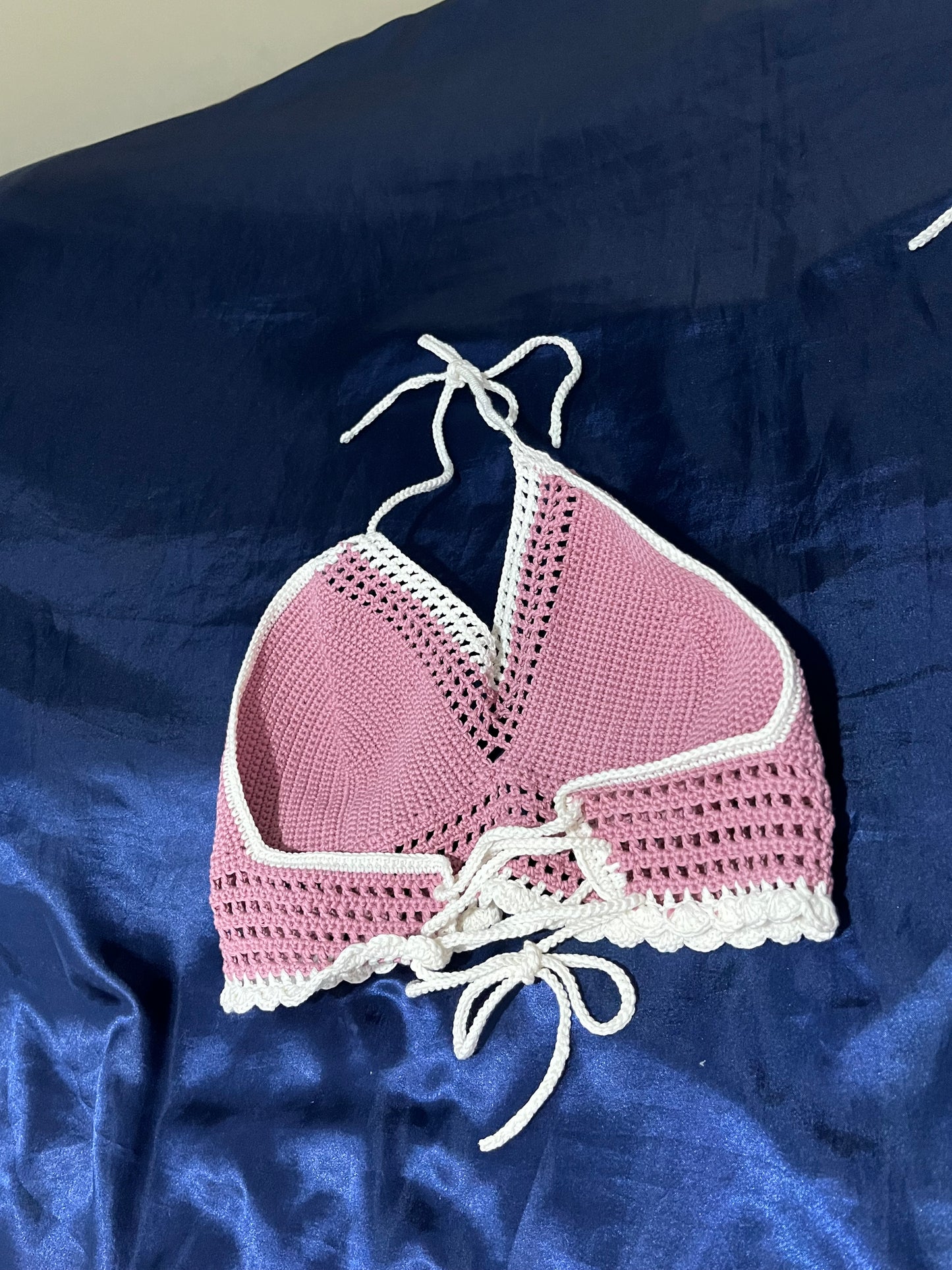 Caged Halter Top Bikini Set