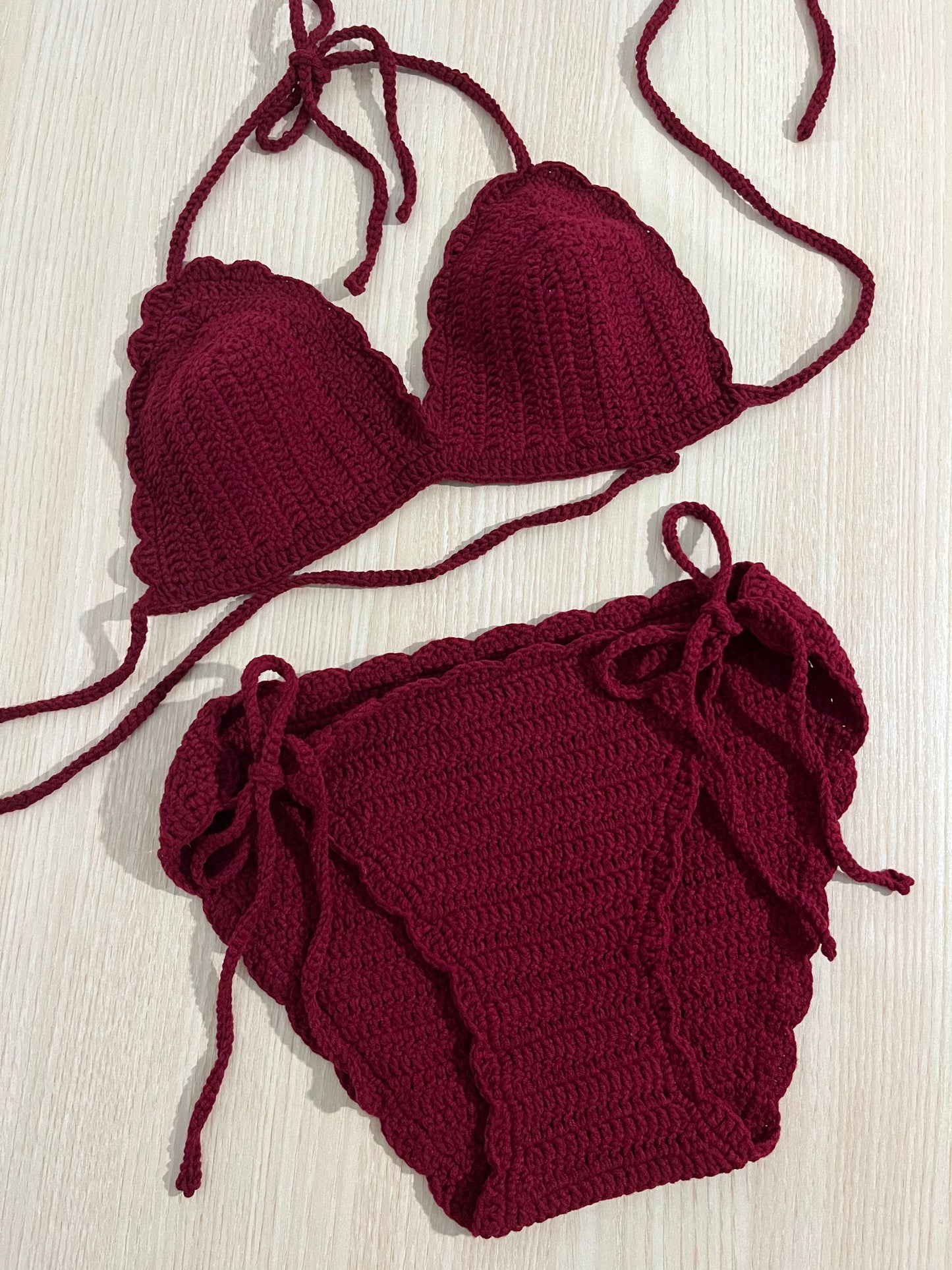 2-piece Bikini Crochet Swimsuit