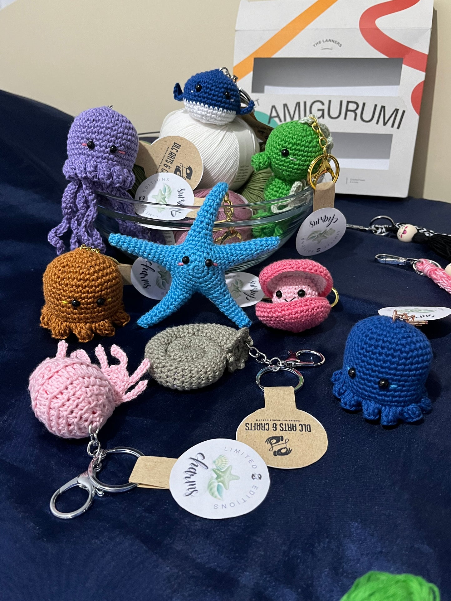Seahorse Amigurumi Bag Charm