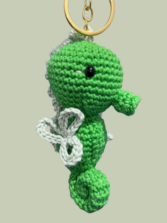 Seahorse Amigurumi Bag Charm