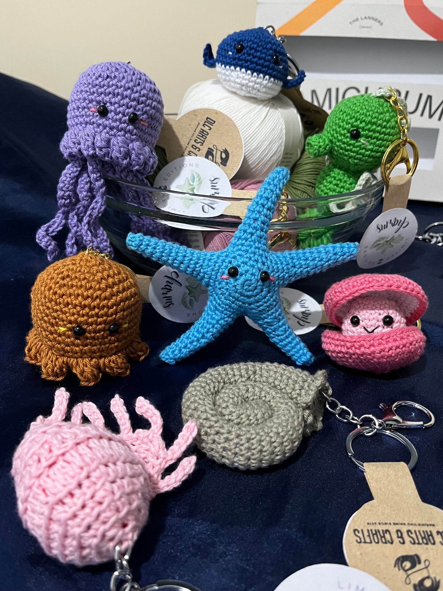Scallops Amigurumi Bag Charm