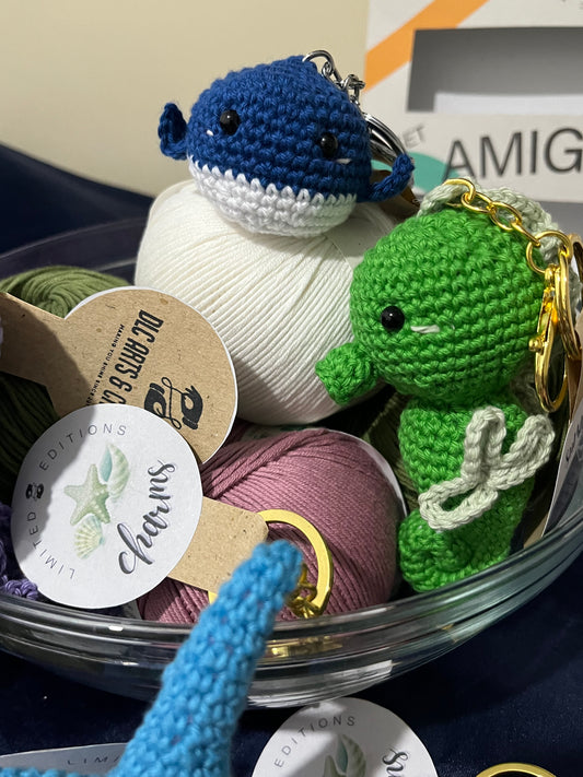 Seahorse Amigurumi Bag Charm