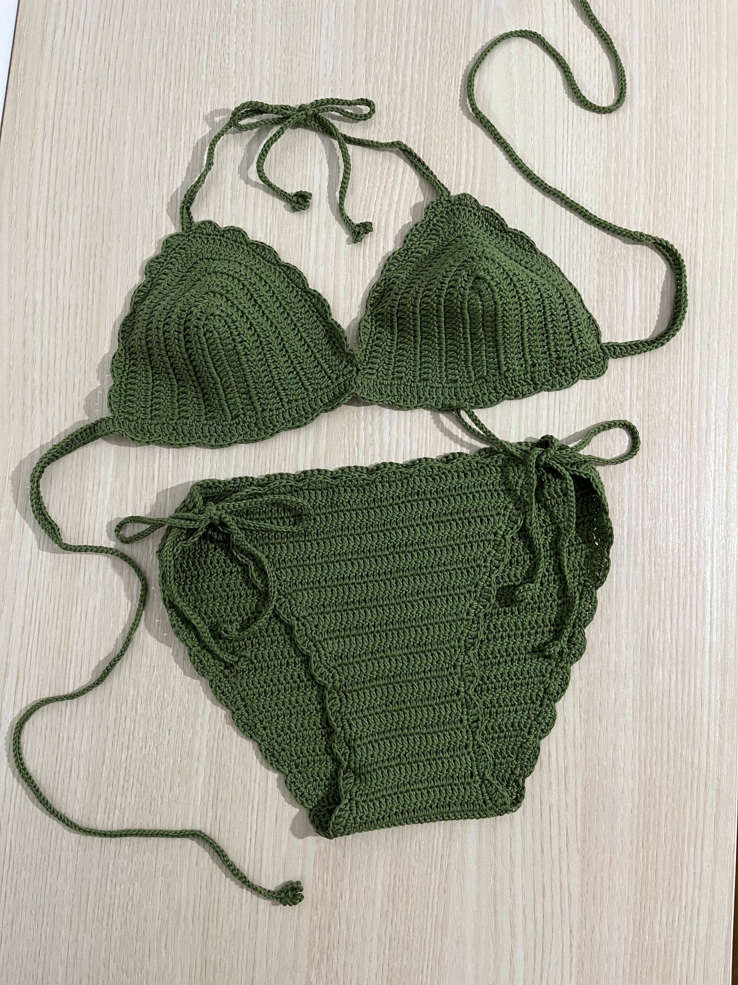 2-piece Bikini Crochet Swimsuit