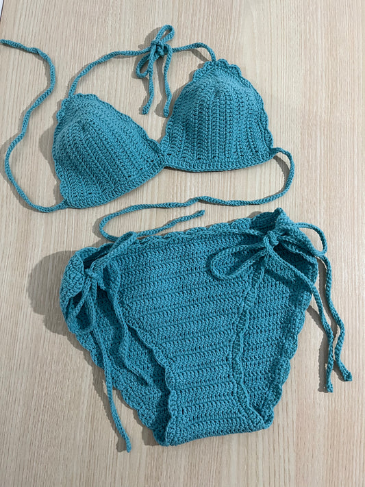 2-piece Bikini Crochet Swimsuit